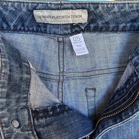 Chico’s Platinum Denim Ultimate Fit Slim Leg Jeans - Picture 3 of 16